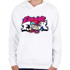 PRINTFASHION FNF - Gyerek kapucnis pulóver - Fehér gyerek pulóver, kardigán
