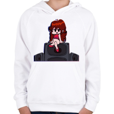 PRINTFASHION FNF - Gyerek kapucnis pulóver - Fehér