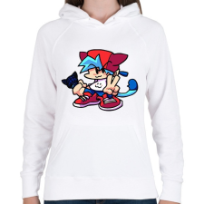 PRINTFASHION FNF - Női kapucnis pulóver - Fehér női pulóver, kardigán