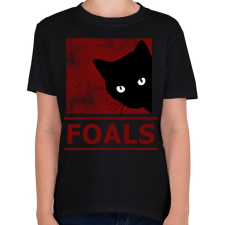 PRINTFASHION FOALS BLACK CAT - Gyerek póló - Fekete gyerek póló