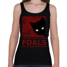 PRINTFASHION FOALS BLACK CAT - Női atléta - Fekete női trikó