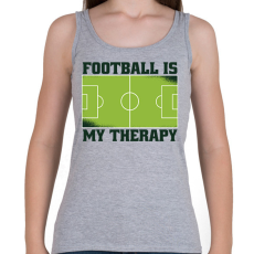 PRINTFASHION Foci a terápiám - Női atléta - Sport szürke