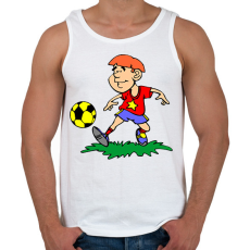 PRINTFASHION Foci - Férfi atléta - Fehér