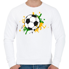 PRINTFASHION Foci - Férfi pulóver - Fehér