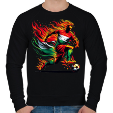 PRINTFASHION Foci - Férfi pulóver - Fekete