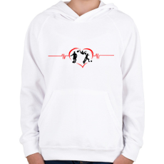 PRINTFASHION Foci - Gyerek kapucnis pulóver - Fehér