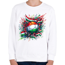 PRINTFASHION Foci - Gyerek pulóver - Fehér