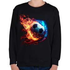 PRINTFASHION Foci - Gyerek pulóver - Fekete gyerek pulóver, kardigán