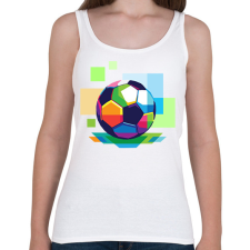 PRINTFASHION Foci labda - Női atléta - Fehér női trikó