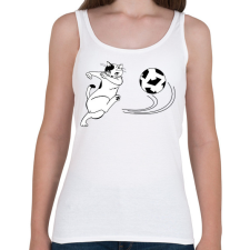 PRINTFASHION Foci - Női atléta - Fehér női trikó