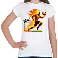 PRINTFASHION Foci - Női póló - Fehér