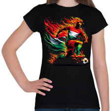 PRINTFASHION Foci - Női póló - Fekete női póló