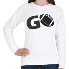 PRINTFASHION Foci - Női pulóver - Fehér női pulóver, kardigán