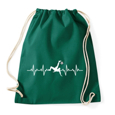 PRINTFASHION Foci pulzus - Sportzsák, Tornazsák - Sötétzöld tornazsák