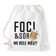 PRINTFASHION Foci Sör - Sportzsák, Tornazsák - Fehér tornazsák
