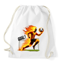 PRINTFASHION Foci - Sportzsák, Tornazsák - Fehér tornazsák