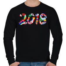 PRINTFASHION Foci VB 2018 - Férfi pulóver - Fekete férfi pulóver, kardigán