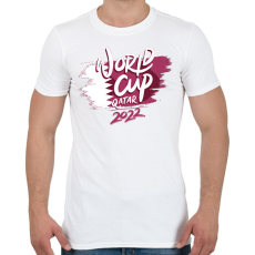 PRINTFASHION Foci VB Qatar 2022 - Férfi póló - Fehér