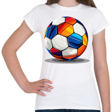 PRINTFASHION Focilabda - Női póló - Fehér
