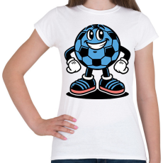 PRINTFASHION Focilabda - Női póló - Fehér