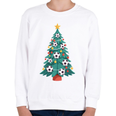 PRINTFASHION Focis karácsonyfa - Gyerek pulóver - Fehér