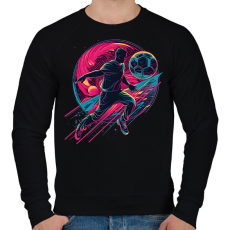 PRINTFASHION Focis póló - Férfi pulóver - Fekete