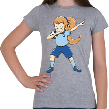 PRINTFASHION Focista csaj - Női póló - Sport szürke női póló