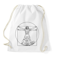 PRINTFASHION Focista - Da Vinci - Sportzsák, Tornazsák - Fehér tornazsák