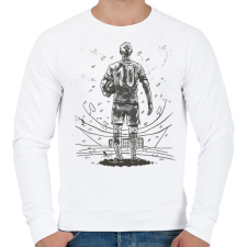 PRINTFASHION Focista - Férfi pulóver - Fehér férfi pulóver, kardigán