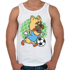 PRINTFASHION Focista kutya - Férfi atléta - Fehér atléta, trikó