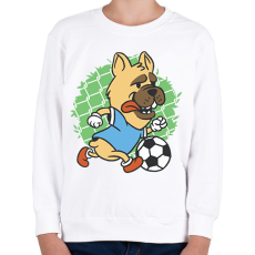 PRINTFASHION Focista kutya - Gyerek pulóver - Fehér