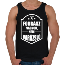PRINTFASHION FODRÁSZ, NEM VARÁZSLÓ - Férfi atléta - Fekete