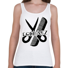 PRINTFASHION fodrász - Női atléta - Fehér