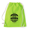 PRINTFASHION Fodrász vagyok - Sportzsák, Tornazsák - Limezöld