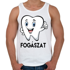 PRINTFASHION Fogászat - Férfi atléta - Fehér atléta, trikó