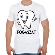 PRINTFASHION Fogászat - Férfi póló - Fehér