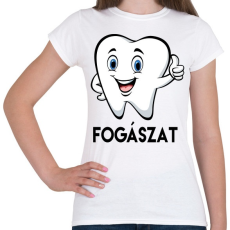 PRINTFASHION Fogászat - Női póló - Fehér