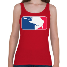 PRINTFASHION Fogd ki!  - Női atléta - Cseresznyepiros női trikó