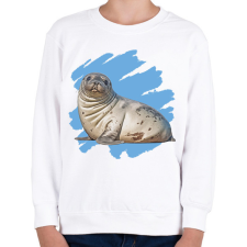 PRINTFASHION Fóka - Gyerek pulóver - Fehér gyerek pulóver, kardigán