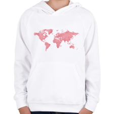 PRINTFASHION Föld - Gyerek kapucnis pulóver - Fehér gyerek pulóver, kardigán