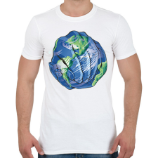 PRINTFASHION Föld napja - Férfi póló - Fehér férfi póló