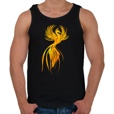 PRINTFASHION Főnix  - Férfi atléta - Fekete atléta, trikó