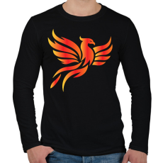 PRINTFASHION Főnix  - Férfi hosszú ujjú póló - Fekete