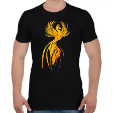 PRINTFASHION Főnix  - Férfi póló - Fekete férfi póló