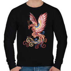 PRINTFASHION Főnix  - Férfi pulóver - Fekete