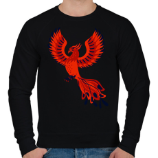 PRINTFASHION Főnix  - Férfi pulóver - Fekete