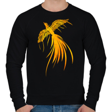 PRINTFASHION Főnix  - Férfi pulóver - Fekete