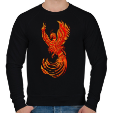 PRINTFASHION Főnix  - Férfi pulóver - Fekete