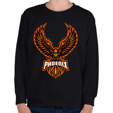 PRINTFASHION Főnix  - Gyerek pulóver - Fekete