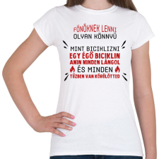 PRINTFASHION Főnöknek lenni olyan könnyű - Női póló - Fehér női póló